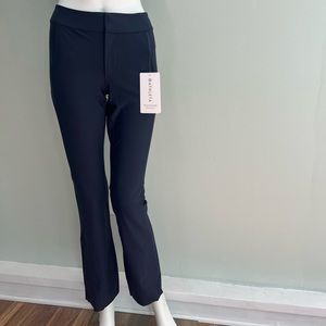 NWT ATHLETA Stellar Flare Trouser 0P Navy Blue Athletic Work Career Pants